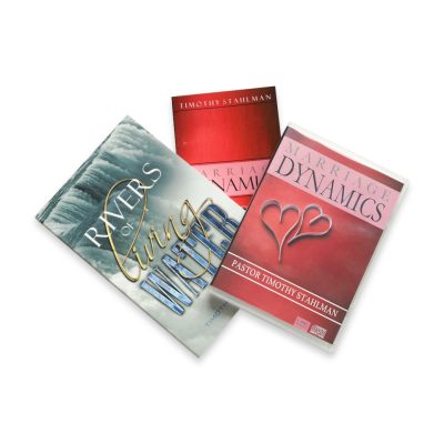 Marriage Dynamic Book and CD and Rivers of Living Water Book Bundle by Pastor Timothy Stahlman of Family Church Jamestown, a bible based church.